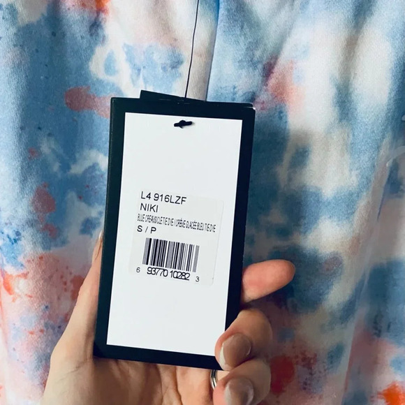 Lazypants Niki  Original Fleece Jogger Sweatpants Size Small NWT Blue Creamsicle - Picture 8 of 9